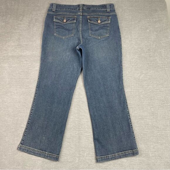 Lee Natural Bootcut Fits Just Below The Waist Denim Jeans Women’s  18W Petite - Picture 9 of 10